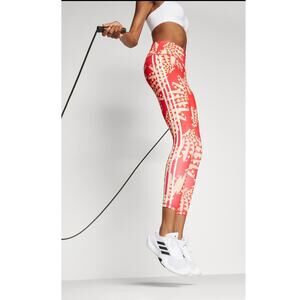 FARM Rio X Adidas Leggings - Tomato / Spring Yellow